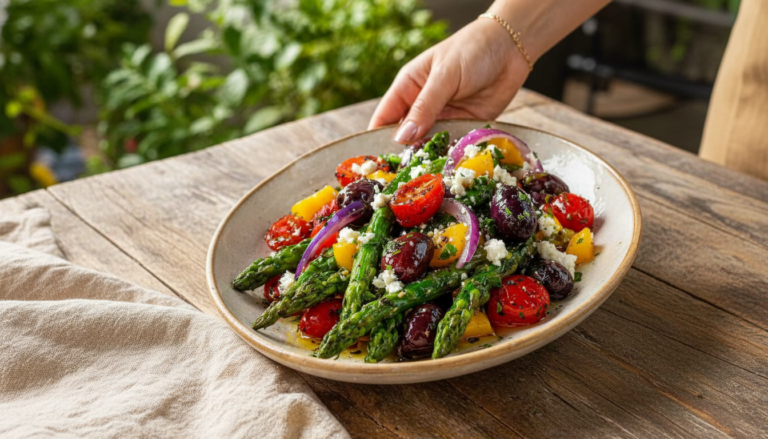 Mediterranean Asparagus & Olive Salad – Fresh, Crisp & Flavor-Packed