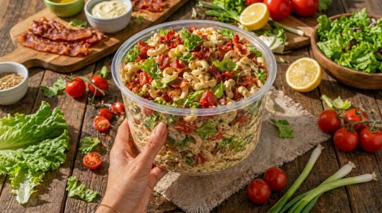 BLT Pasta Salad – Creamy, Crunchy & Perfect for Summer Gatherings