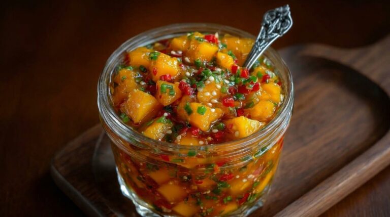 Mango Habanero Honey Garlic Sauce – Sweet, Spicy & Seriously Addictive
