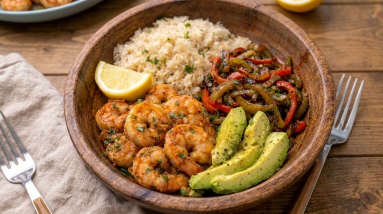Shrimp Fajita Bowl – Zesty, Colorful & Packed with Flavor